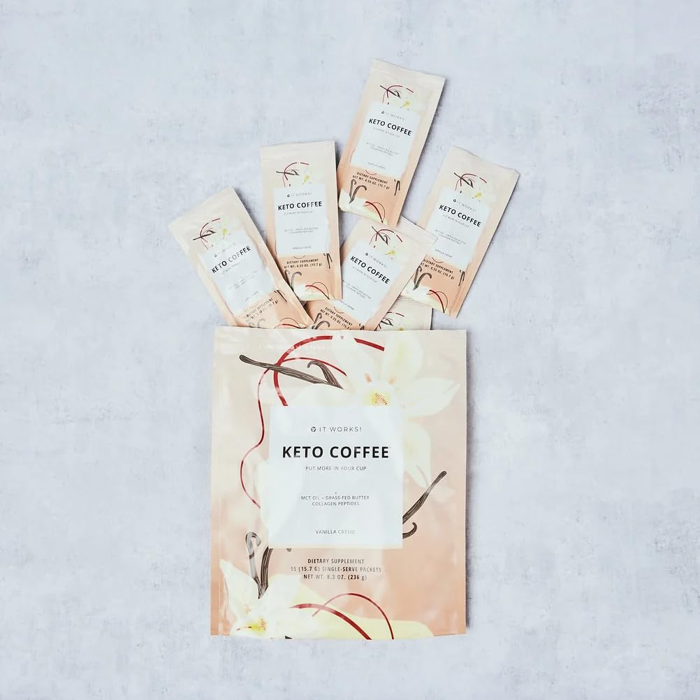 Amazon.com : It Works! Keto Coffee® Vanilla Crème – MCTs & Grass
